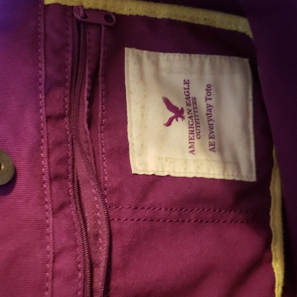 AMERICAN EAGLE TOTE BAG PURPLE - Picture 3 of 3